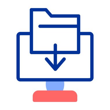 Dosya. Web simgesi basit illüstrasyon