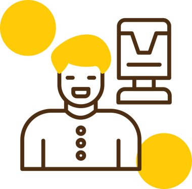 Bir fincan kahveli adam.