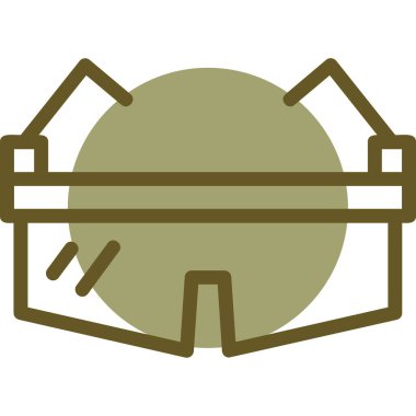 Tahta bir masanın vektör illüstrasyonu