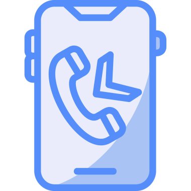 Telefon var. Web simgesi basit tasarım