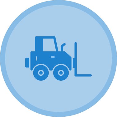 tractor icon in trendy style isolated background