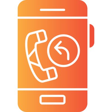 Telefon simgesi vektör illüstrasyonu