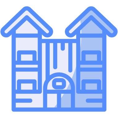 Ev. Web simgesi basit illüstrasyon