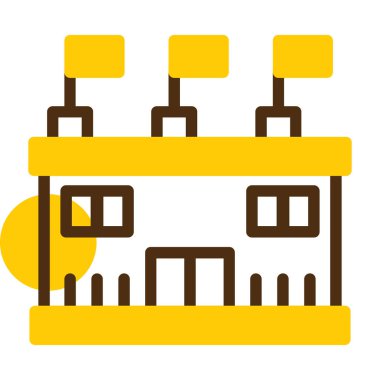 Modern bir simgenin vektör illüstrasyonu