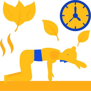 Bir uyku saatinin vektör çizimi