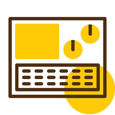 hesap makinesi web simgesi, vektör illüstrasyonu