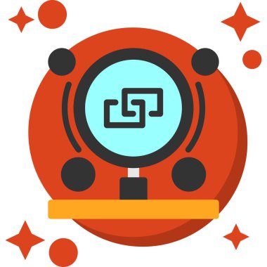 seo modern simgesinin vektör illüstrasyonu