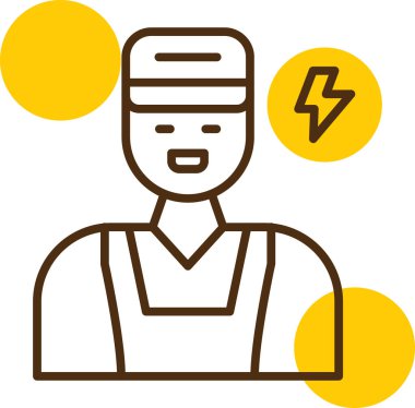 Elektrik ikonundaki adam