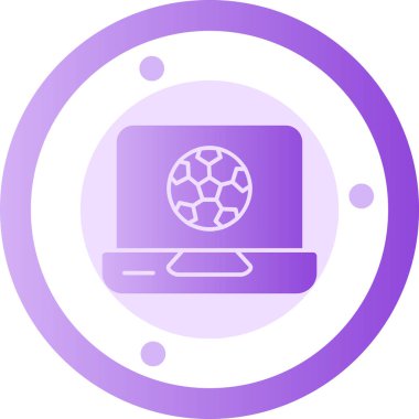 Bilgisayar. Web simgesi basit illüstrasyon