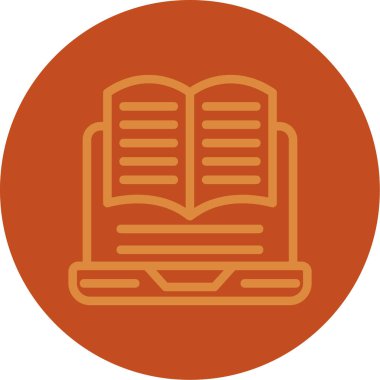 Kitap. Web simgesi basit illüstrasyon