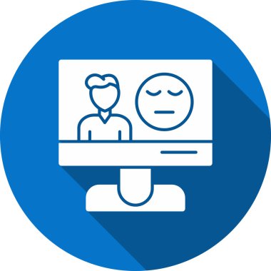 Müşteri bakımı düz vektör simgesi