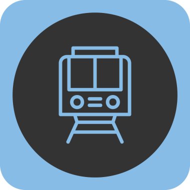 Tren ikonu. Seyahat işareti. vektör illüstrasyonu