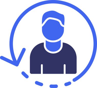 Bir çanta dolusu parası olan bir adamın vektör çizimi