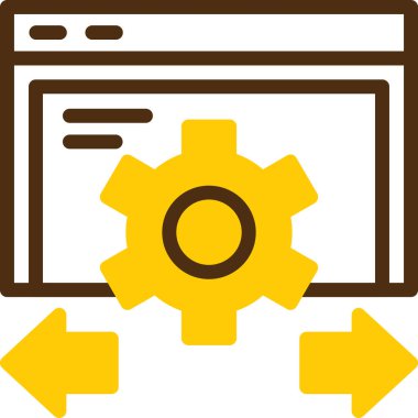 ayarlar web simgesi basit vektör illüstrasyonu