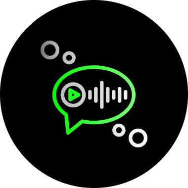 Konuşma baloncuğu simgesinin vektör çizimi