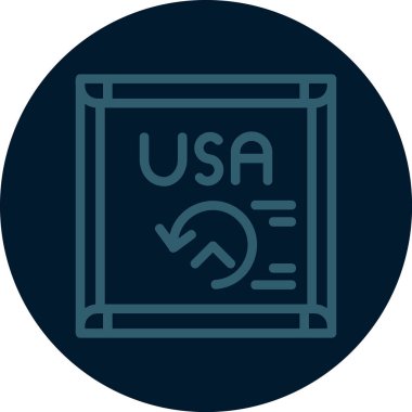 vektör Birleşik Devletler bayrak simgesi