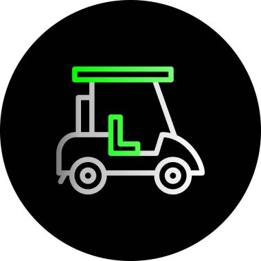 Bir kamyon simgesinin vektör çizimi