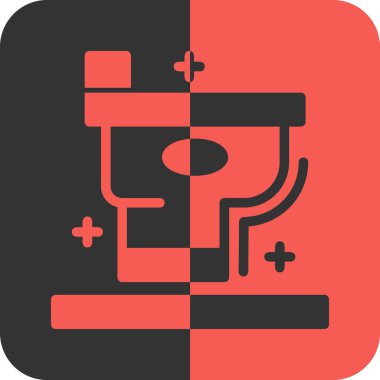 Modern b 'nin vektör illüstrasyonu tıbbi simgelerden yoksun