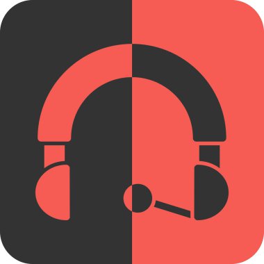 soyut olarak izole edilmiş kulaklık simgesi