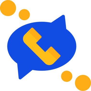 Sohbet ileti simgesi, vektör illüstrasyonu