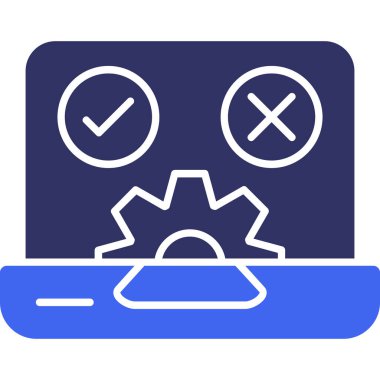 İşaretli renk vektör resimlemesini kontrol et