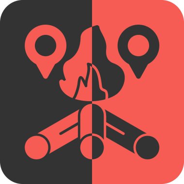 Harita işaretleyici simgesi, vektör illüstrasyonu