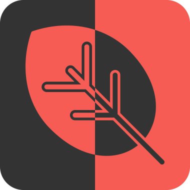 Ağaç işareti simgesiyle, vektör çizim