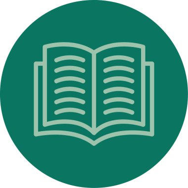 kitap simgesi, vektör illüstrasyonu