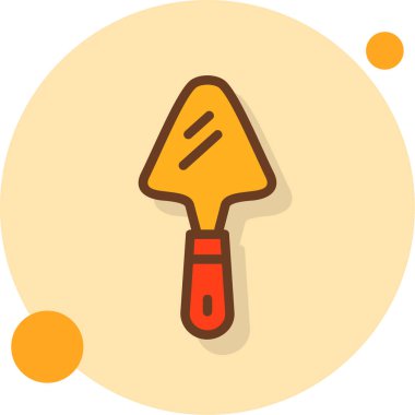 Kürek. Web simgesi basit illüstrasyon