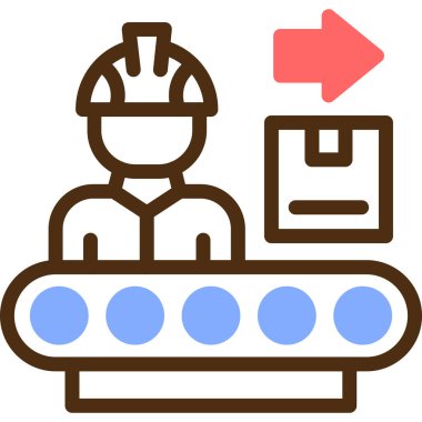 Teslimat. Web simgesi basit illüstrasyon