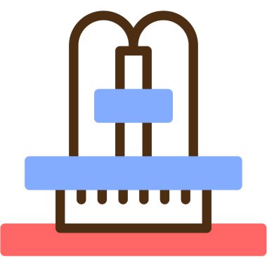 Çikolatalı tatlı. Basit resimleme