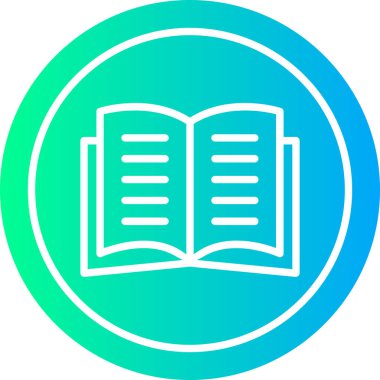 Kitap. Web simgesi basit illüstrasyon