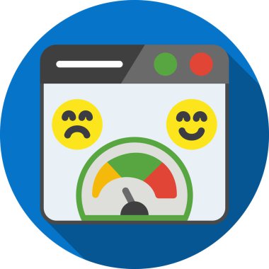 Müşteri derecelendirme vektörü simgesi