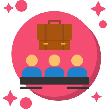 Çanta. Web simgesi basit illüstrasyon