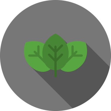 Düz biçimli ekoloji yaprağı çevre simgesi