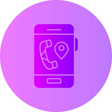 Telefon simgesi vektör illüstrasyonu