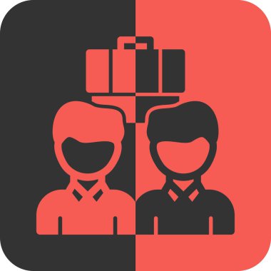 İş adamı simgesi vektör illüstrasyonu