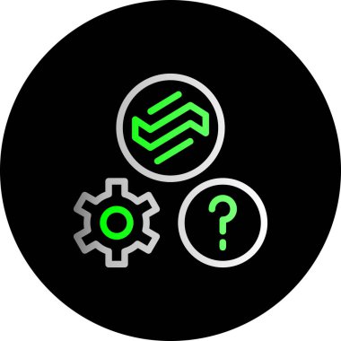 Modern b 'nin vektör illüstrasyonu vites simgesinden yoksun