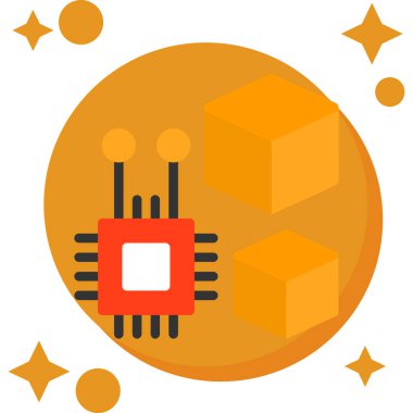 Moda biçimi izole edilmiş arkaplanda cpu simgesi