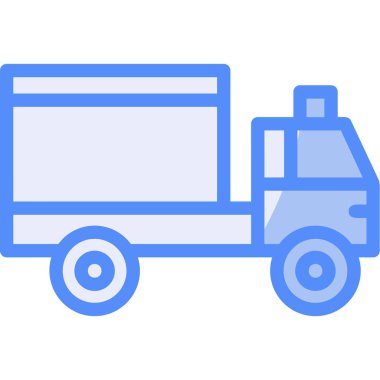 Kamyon. Web simgesi basit illüstrasyon