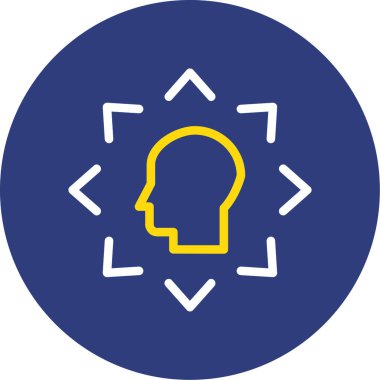 Bir fikrim var. Web simgesi basit illüstrasyon