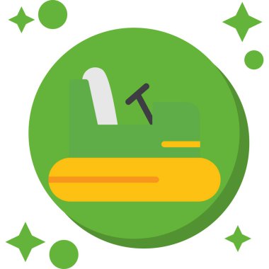 Tek bir izole edilmiş simgenin vektör illüstrasyonu