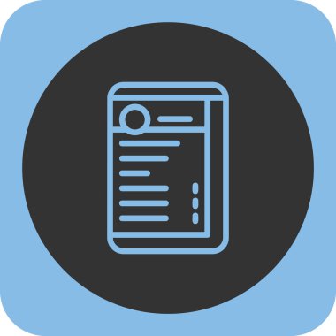 Belgenin vektör illüstrasyonu