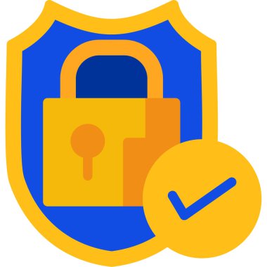 güvenlik koruma ağı basit simgesi, vektör illüstrasyonu