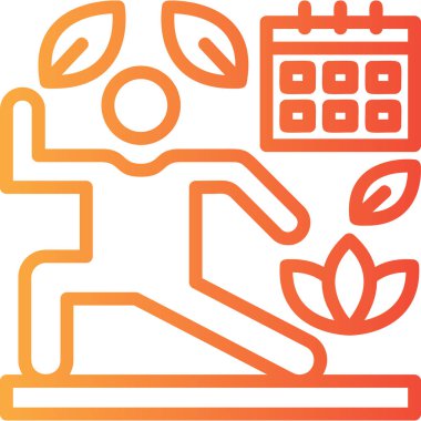 Ekoloji bitki doğa simgesi ana hat biçiminde