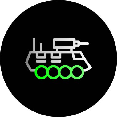 Bir gaz simgesinin vektör illüstrasyonu