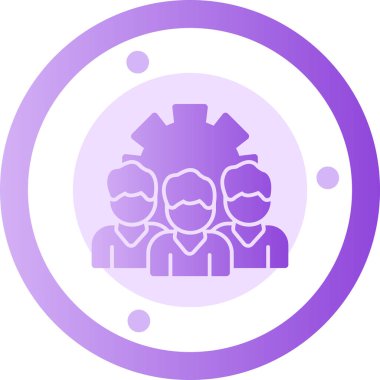 İnsanlar. Web simgesi basit illüstrasyon