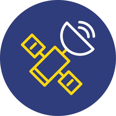 uydu anten ikonu vektör illüstrasyonu