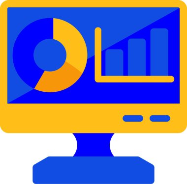 İş dünyasındaki analitik iş grafik simgesi - yönetim kategorisi