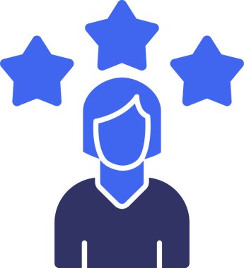 Reyting. Web simgesi basit illüstrasyon